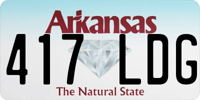 AR license plate 417LDG