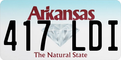 AR license plate 417LDI