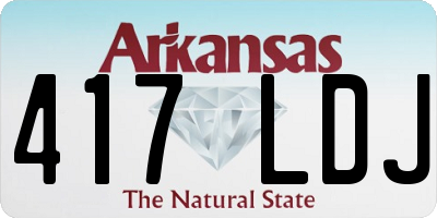 AR license plate 417LDJ