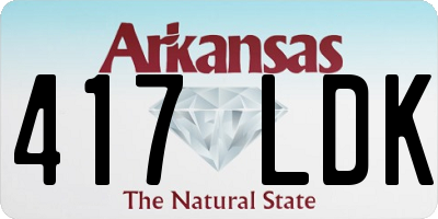AR license plate 417LDK