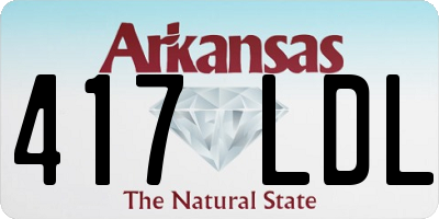 AR license plate 417LDL