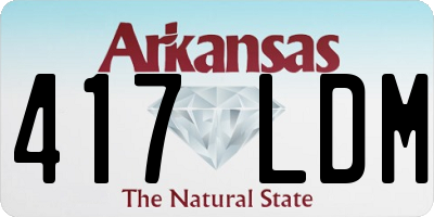 AR license plate 417LDM