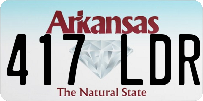 AR license plate 417LDR