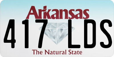 AR license plate 417LDS