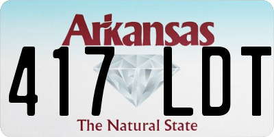 AR license plate 417LDT