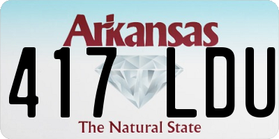 AR license plate 417LDU