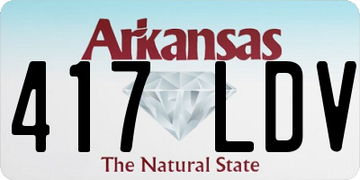 AR license plate 417LDV