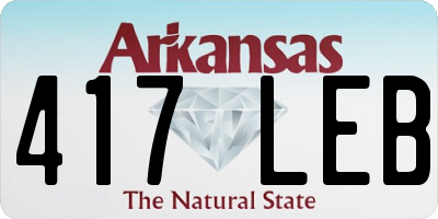 AR license plate 417LEB