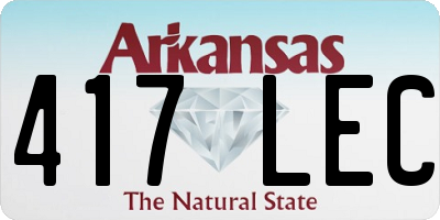 AR license plate 417LEC