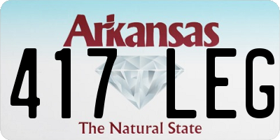 AR license plate 417LEG