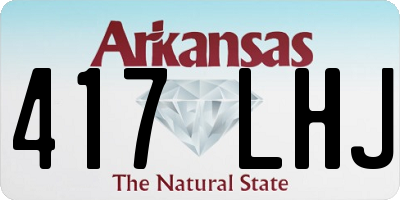 AR license plate 417LHJ
