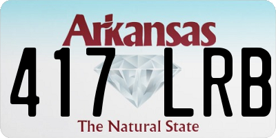 AR license plate 417LRB