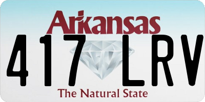 AR license plate 417LRV