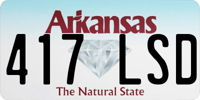 AR license plate 417LSD