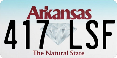 AR license plate 417LSF