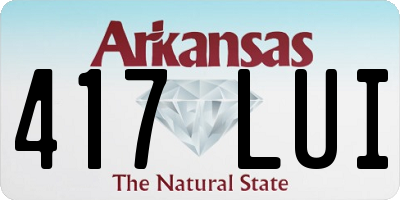 AR license plate 417LUI