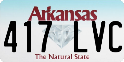 AR license plate 417LVC