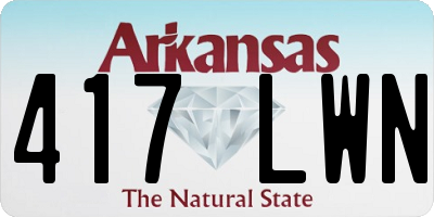 AR license plate 417LWN