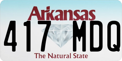 AR license plate 417MDQ