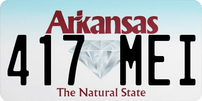 AR license plate 417MEI