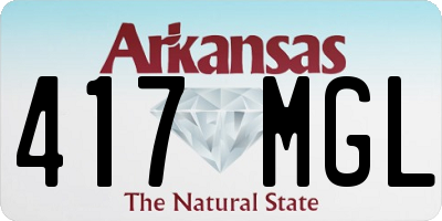 AR license plate 417MGL