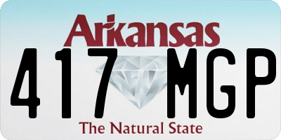 AR license plate 417MGP