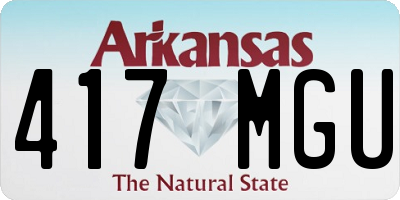 AR license plate 417MGU