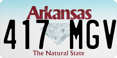 AR license plate 417MGV
