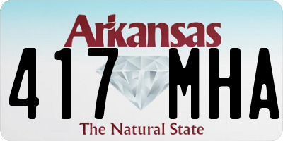 AR license plate 417MHA