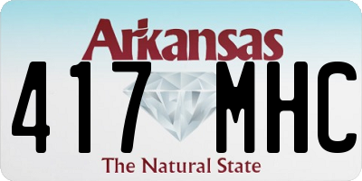 AR license plate 417MHC
