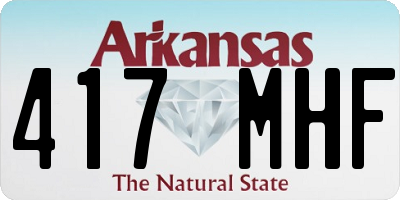 AR license plate 417MHF