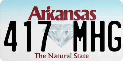 AR license plate 417MHG