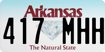 AR license plate 417MHH