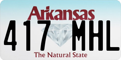 AR license plate 417MHL
