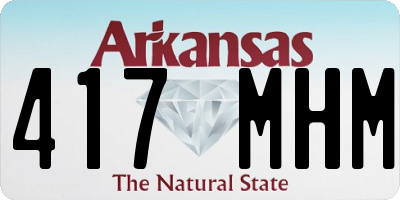 AR license plate 417MHM