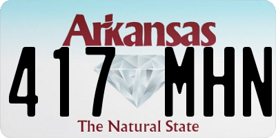 AR license plate 417MHN