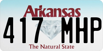 AR license plate 417MHP