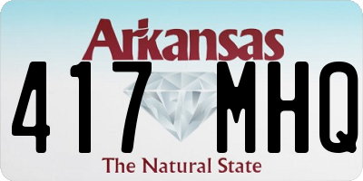 AR license plate 417MHQ