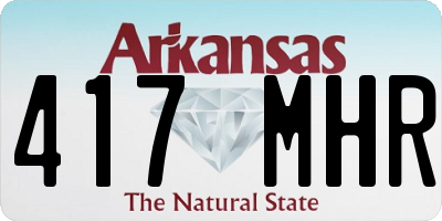 AR license plate 417MHR
