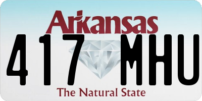AR license plate 417MHU