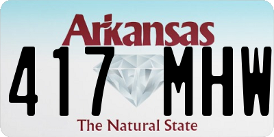 AR license plate 417MHW