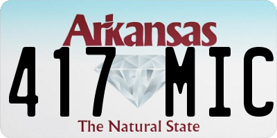 AR license plate 417MIC