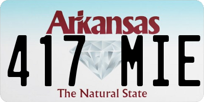 AR license plate 417MIE