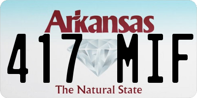AR license plate 417MIF