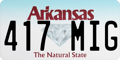 AR license plate 417MIG