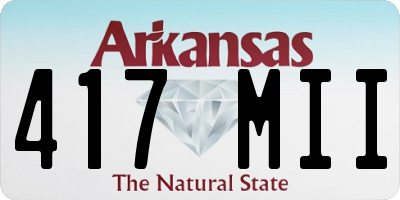 AR license plate 417MII