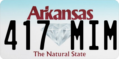AR license plate 417MIM