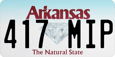 AR license plate 417MIP