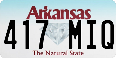 AR license plate 417MIQ