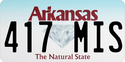 AR license plate 417MIS